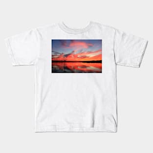 Beautiful Sunset Mobjack Bay Kids T-Shirt